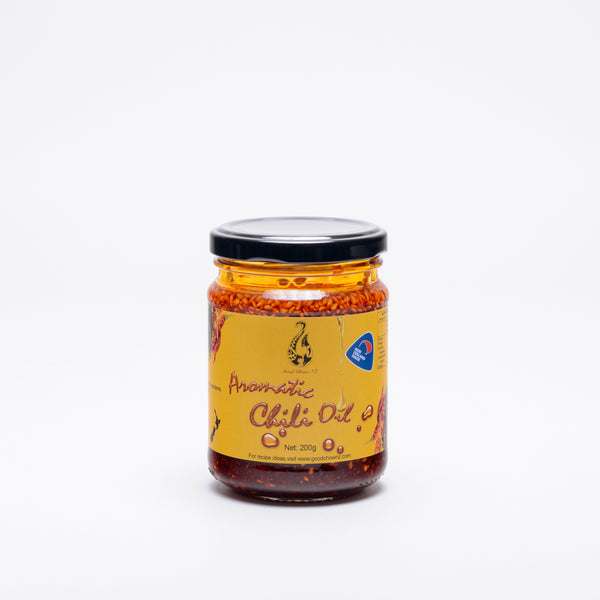 Aromatic chilli oil by Good Chow made in Napier, New Zealand