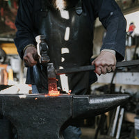 Hand forged fire poker made in Darfield, New Zealand