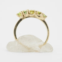 Yellow sapphire five stone ring by Zoe McBride of Auckland, New Zealand