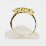 Yellow sapphire five stone ring by Zoe McBride of Auckland, New Zealand
