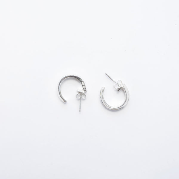 Mini slate hoops by Zoe McBride made in Auckland, Aotearoa