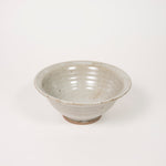 Lipped bowl by Driving Creek Pottery made in the Coromandel, Aotearoa, two colours