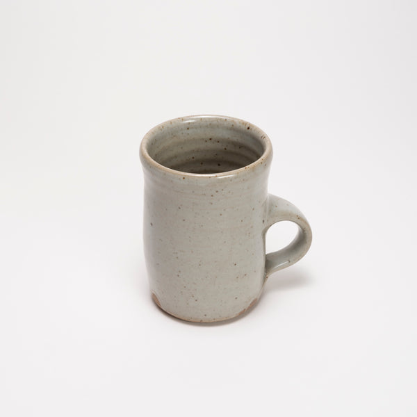 Standard mug by Driving Creek Pottery made in the Coromandel, Aotearoa, two colours