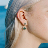 Duo sparkle earrings made by Chills in Tāmaki Makaurau
