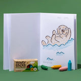 Toddler's first colouring book: Endangered Animals by Honeysticks