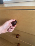 Round drawer knob made in Christchurch, New Zealand