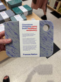 Cleanstone chopping board made in Tāmaki Makaurau / Ōtautahi, New Zealand, three colours, three sizes