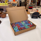 Pū Rākau Māori letter blocks made by Paku in Pōneke, Aotearoa