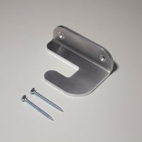 Aluminium hook by Salysi made in Wellington, New Zealand