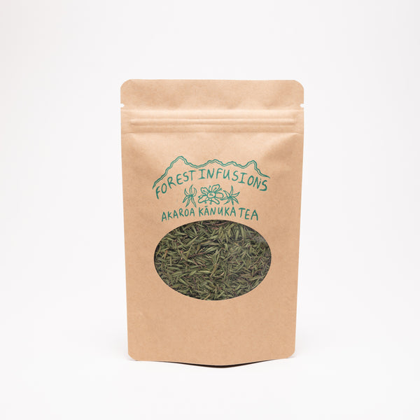 Kānuka tea produced in Akaroa, Aotearoa