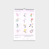 Birthday calendar by Lucky Luijk made in Wellington, New Zealand