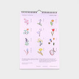 Birthday calendar by Lucky Luijk made in Wellington, New Zealand