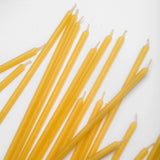 Slim taper beeswax candle by National Candles made in Wellington, New Zealand