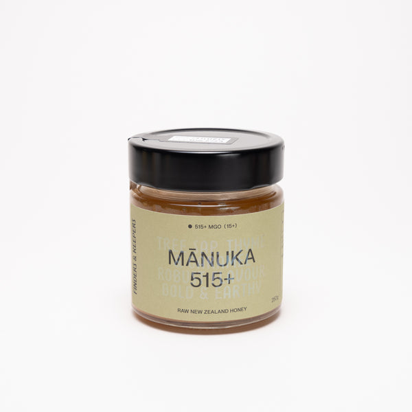 Mānuka 515+ honey by Finders & Keepers made in Windwhistle, Aotearoa
