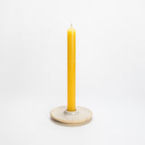 Low candle holder by Nicola Shuttleworth made in Island Bay, New Zealand, two colours