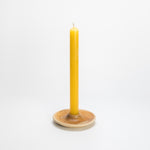 Low candle holder by Nicola Shuttleworth made in Island Bay, New Zealand, two colours
