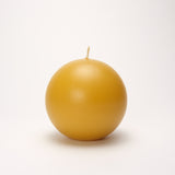 Beeswax orb candle by National Candles of Wellington, Aotearoa