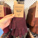 Possum merino gloves by Noble Wilde made in Christchurch, New Zealand
