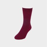 Possum merino ribbed sock made by Lothlorian in Pukekohe, New Zealand
