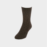 Possum merino ribbed sock made by Lothlorian in Pukekohe, New Zealand