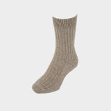 Possum merino ribbed sock made by Lothlorian in Pukekohe, New Zealand