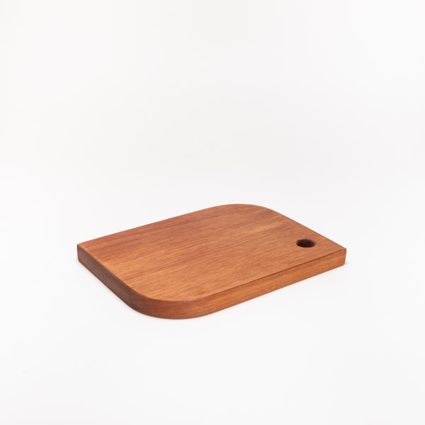 Rimu chopping board with curved corners made in Christchurch, New Zealand