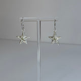 Star earrings by Bebe Mae made in Dunedin, New Zealand