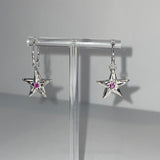 Star earrings by Bebe Mae made in Dunedin, New Zealand