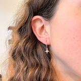 Earrings made by Sarah Smuts-Kennedy of Tāmaki Makaurau, Aotearoa