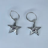 Star earrings by Bebe Mae made in Dunedin, New Zealand