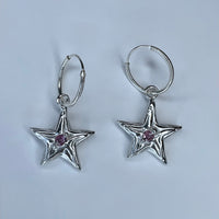 Star earrings by Bebe Mae made in Dunedin, New Zealand