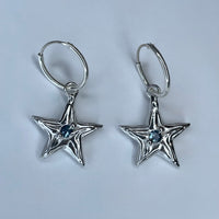 Star earrings by Bebe Mae made in Dunedin, New Zealand