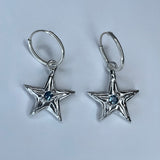 Star earrings by Bebe Mae made in Dunedin, New Zealand