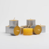 Beeswax tealight candles by National Candles made in Wellington, New Zealand