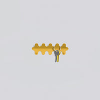 Fun key hanger made by Oddthing in Auckland, Aotearoa, four colours