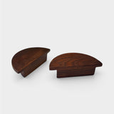 Semicircle pedestal cupboard handles by Steve Marcham made in Christchurch, New Zealand