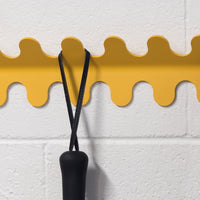 Wiggle wall hanger 6 hook made by Oddthing in Auckland, Aotearoa, four colours