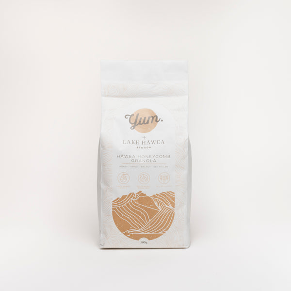 Hāwea Honeycomb Granola by Yum made in Nelson, Aotearoa