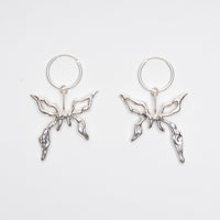 Butterfly earrings by Bebe Mae made in Dunedin, Aotearoa