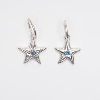 Star earrings by Bebe Mae made in Dunedin, New Zealand