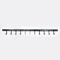 Steel coat rack hand forged in Darfield, New Zealand, four lengths