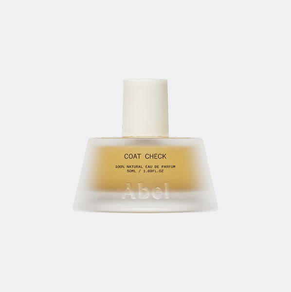 Coat Check eau de parfum by Abel, two sizes