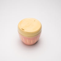 Pink Deksel reusable coffee cup in two sizes, made in Lyttelton, New Zealand