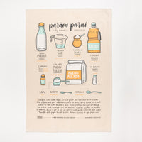 Parāoa Parai tea towel by Maimoa Creative of Tauranga, Aotearoa