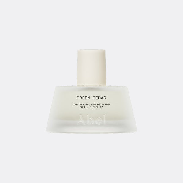 Green Cedar eau de parfum by Abel, two sizes