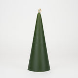 Hōhepa cone candle made in Hawkes Bay, Aotearoa, three sizes