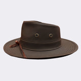 Mackenzie oilskin hat made in Wellington, New Zealand