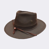 Mackenzie oilskin hat made in Wellington, New Zealand