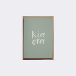 Kia ora greeting card by Maimoa Creative