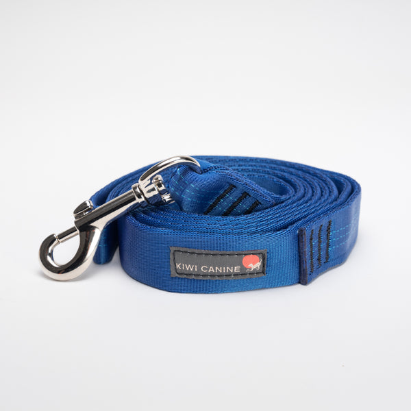 Dog lead made in Christchurch, New Zealand, two sizes, three colours